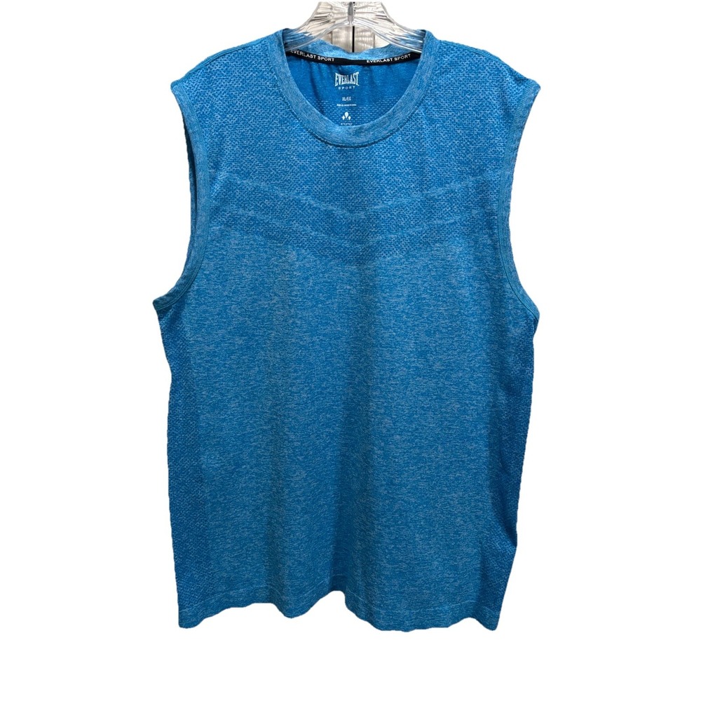 Everlast‎ Sport Sleeveless Athletic Size XL Activewear Top Teal Moisture Wicking